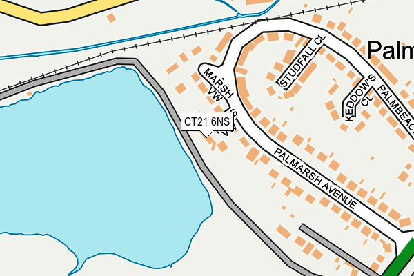 CT21 6NS map - OS OpenMap – Local (Ordnance Survey)