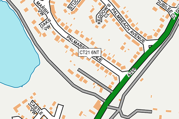 CT21 6NT map - OS OpenMap – Local (Ordnance Survey)