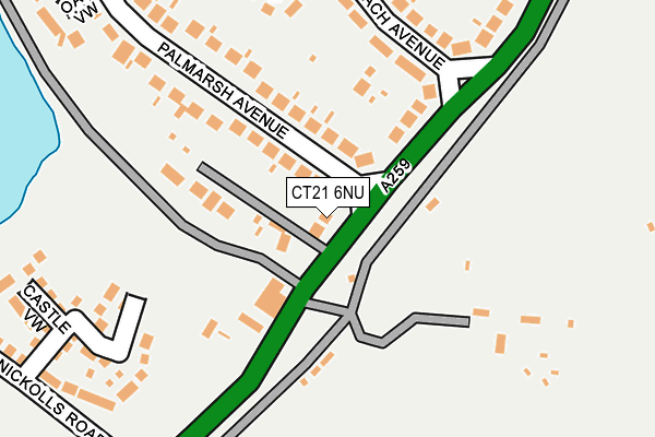 CT21 6NU map - OS OpenMap – Local (Ordnance Survey)