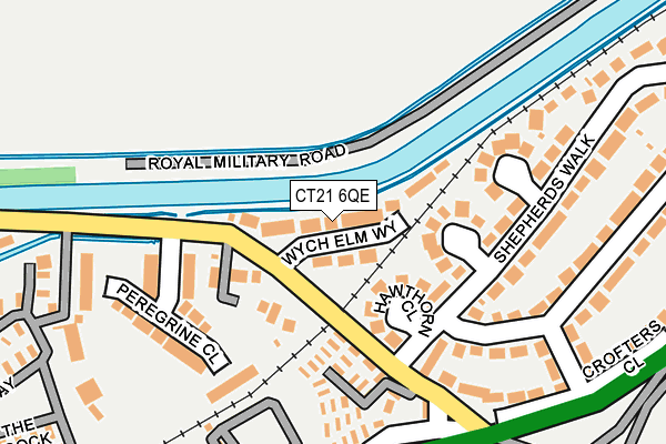 CT21 6QE map - OS OpenMap – Local (Ordnance Survey)