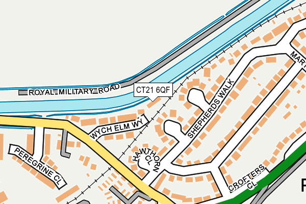 CT21 6QF map - OS OpenMap – Local (Ordnance Survey)