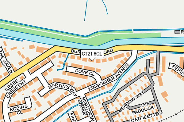 CT21 6QL map - OS OpenMap – Local (Ordnance Survey)