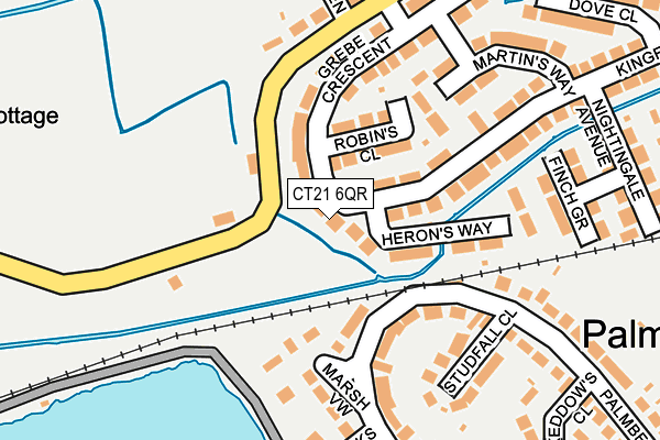 CT21 6QR map - OS OpenMap – Local (Ordnance Survey)