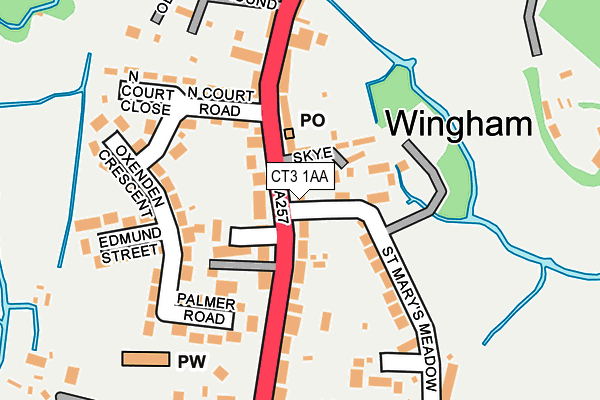 Map of WINGHAM CENTRAL STORES LIMITED at local scale