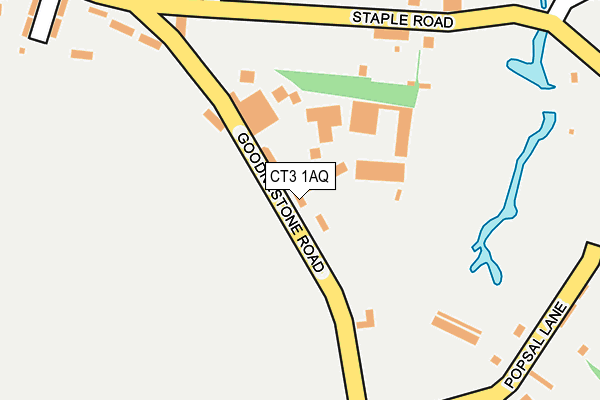 CT3 1AQ map - OS OpenMap – Local (Ordnance Survey)