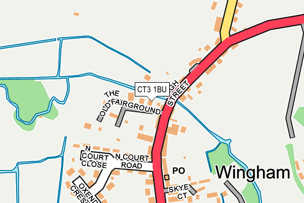 CT3 1BU map - OS OpenMap – Local (Ordnance Survey)