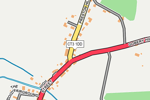 CT3 1DD map - OS OpenMap – Local (Ordnance Survey)