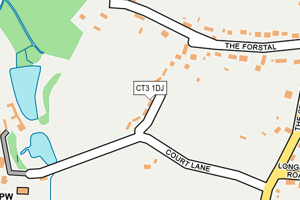 CT3 1DJ map - OS OpenMap – Local (Ordnance Survey)