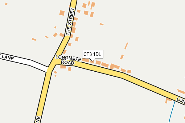 CT3 1DL map - OS OpenMap – Local (Ordnance Survey)