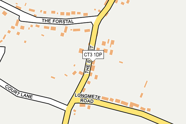 CT3 1DP map - OS OpenMap – Local (Ordnance Survey)