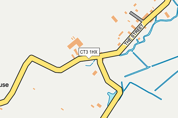 CT3 1HX map - OS OpenMap – Local (Ordnance Survey)