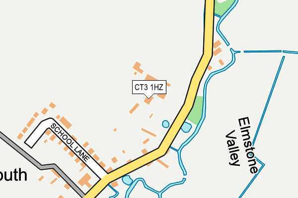 CT3 1HZ map - OS OpenMap – Local (Ordnance Survey)