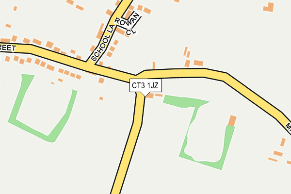 CT3 1JZ map - OS OpenMap – Local (Ordnance Survey)