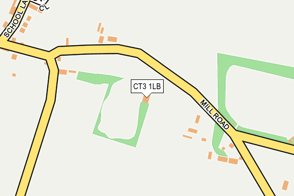 CT3 1LB map - OS OpenMap – Local (Ordnance Survey)