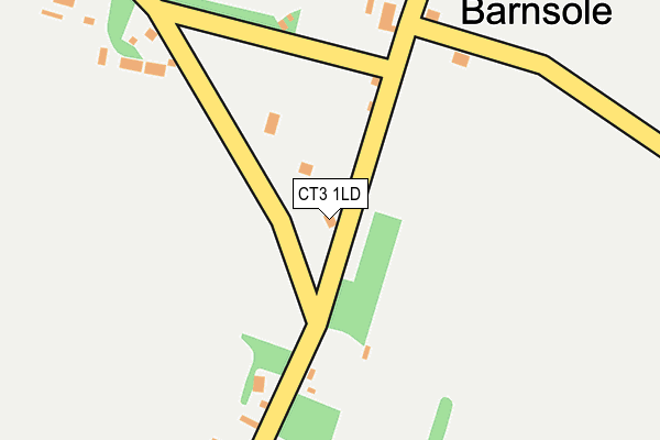 CT3 1LD map - OS OpenMap – Local (Ordnance Survey)