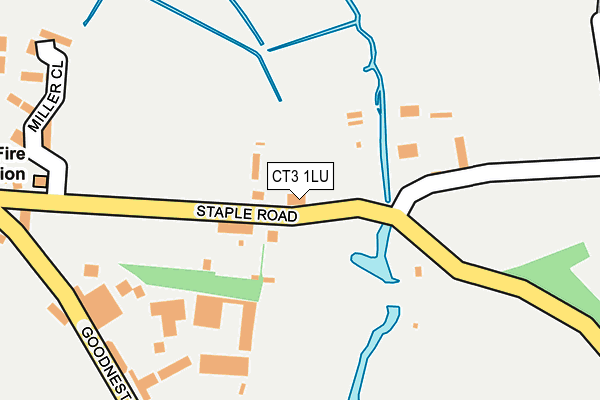 CT3 1LU map - OS OpenMap – Local (Ordnance Survey)