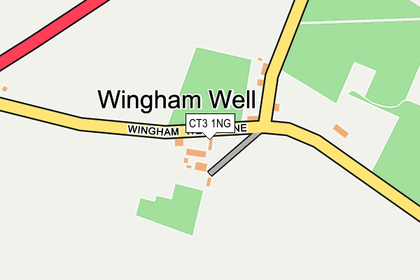 CT3 1NG map - OS OpenMap – Local (Ordnance Survey)