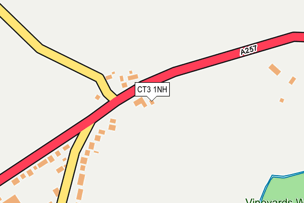 CT3 1NH map - OS OpenMap – Local (Ordnance Survey)
