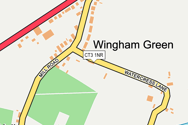 CT3 1NR map - OS OpenMap – Local (Ordnance Survey)