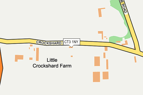 CT3 1NY map - OS OpenMap – Local (Ordnance Survey)