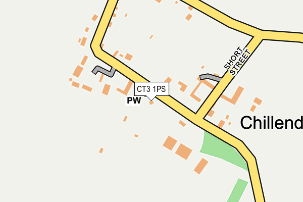CT3 1PS map - OS OpenMap – Local (Ordnance Survey)