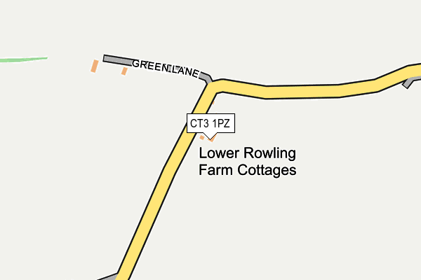 CT3 1PZ map - OS OpenMap – Local (Ordnance Survey)