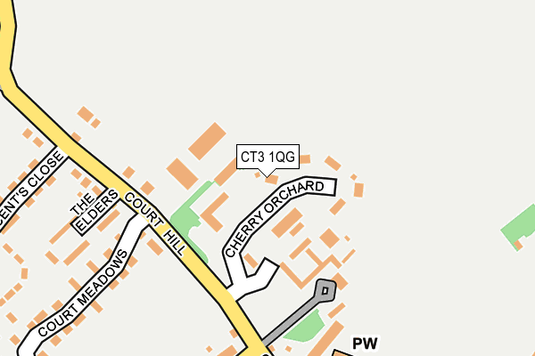 CT3 1QG map - OS OpenMap – Local (Ordnance Survey)