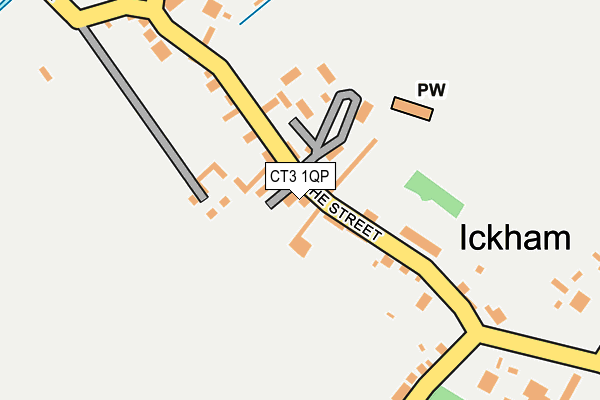 CT3 1QP map - OS OpenMap – Local (Ordnance Survey)