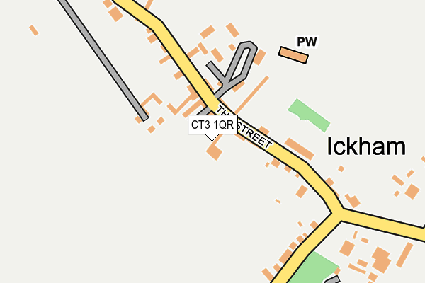 CT3 1QR map - OS OpenMap – Local (Ordnance Survey)