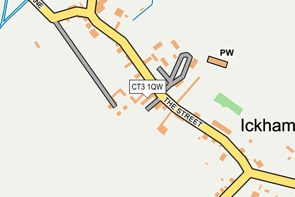CT3 1QW map - OS OpenMap – Local (Ordnance Survey)
