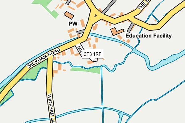 CT3 1RF map - OS OpenMap – Local (Ordnance Survey)
