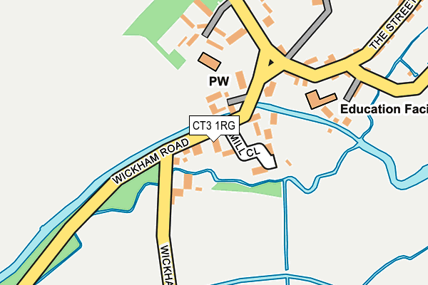 CT3 1RG map - OS OpenMap – Local (Ordnance Survey)