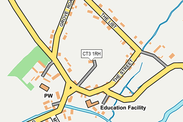 CT3 1RH map - OS OpenMap – Local (Ordnance Survey)