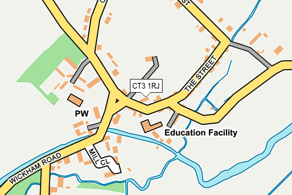 CT3 1RJ map - OS OpenMap – Local (Ordnance Survey)