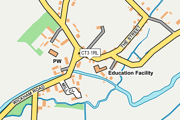 CT3 1RL map - OS OpenMap – Local (Ordnance Survey)