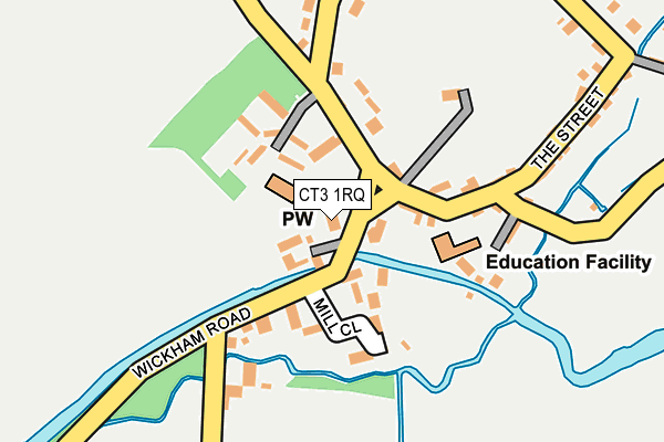 CT3 1RQ map - OS OpenMap – Local (Ordnance Survey)