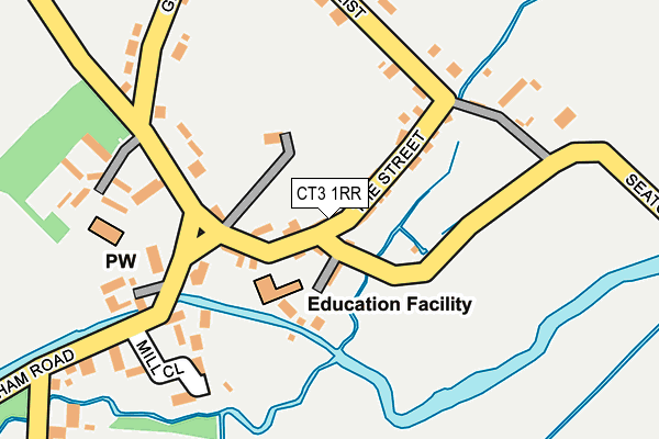 CT3 1RR map - OS OpenMap – Local (Ordnance Survey)