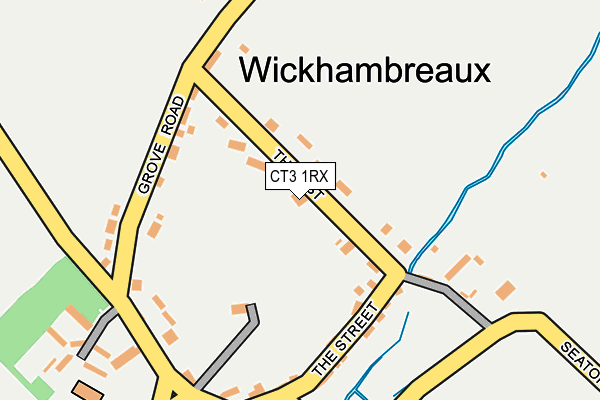 CT3 1RX map - OS OpenMap – Local (Ordnance Survey)