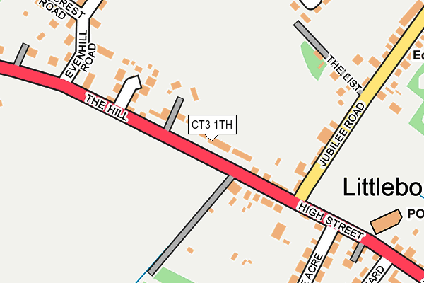 CT3 1TH map - OS OpenMap – Local (Ordnance Survey)