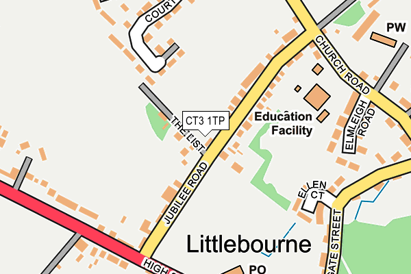 CT3 1TP map - OS OpenMap – Local (Ordnance Survey)