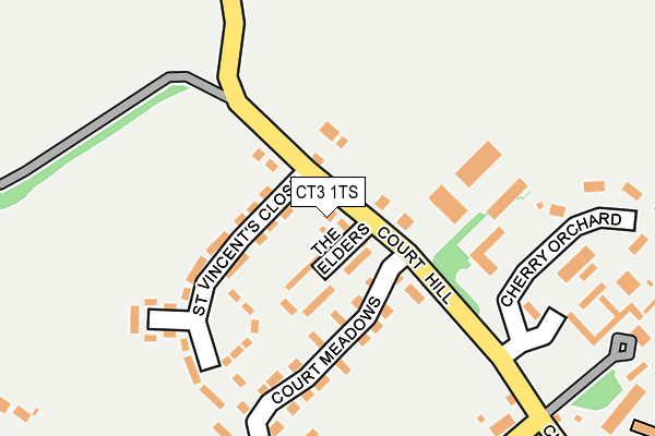 CT3 1TS map - OS OpenMap – Local (Ordnance Survey)