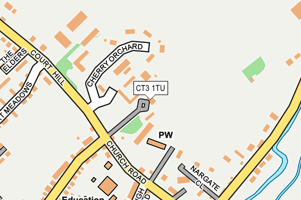 CT3 1TU map - OS OpenMap – Local (Ordnance Survey)