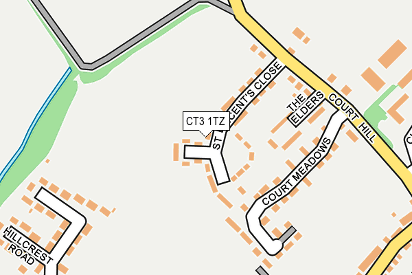 CT3 1TZ map - OS OpenMap – Local (Ordnance Survey)