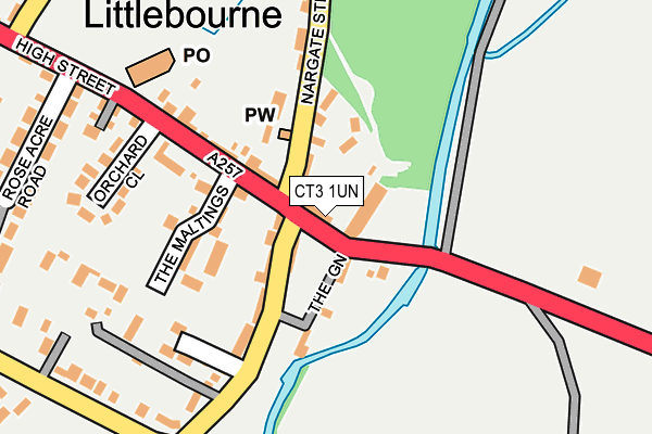 CT3 1UN map - OS OpenMap – Local (Ordnance Survey)