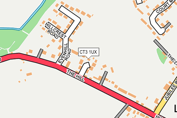 CT3 1UX map - OS OpenMap – Local (Ordnance Survey)