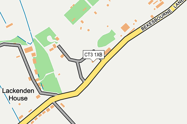 CT3 1XB map - OS OpenMap – Local (Ordnance Survey)