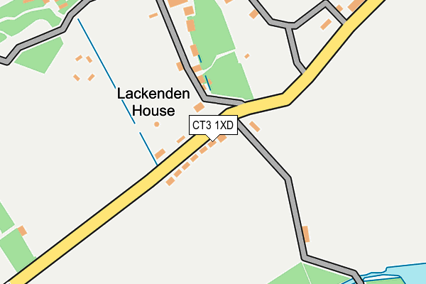 CT3 1XD map - OS OpenMap – Local (Ordnance Survey)