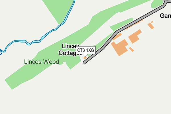 CT3 1XG map - OS OpenMap – Local (Ordnance Survey)