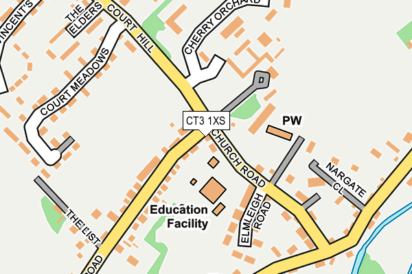 CT3 1XS map - OS OpenMap – Local (Ordnance Survey)