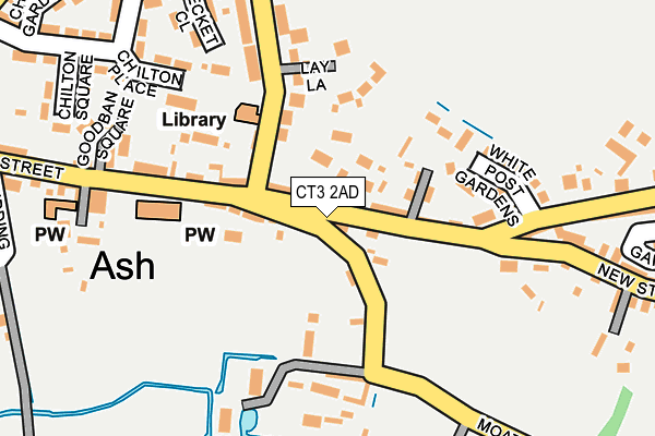 CT3 2AD map - OS OpenMap – Local (Ordnance Survey)